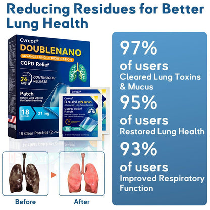 FDA Approved  DoubleNano COPD Relief Patch (💝 Cough, wheezing, shortness of breath, sputum, stuffy nose, bronchitis, bronchitis, allergy symptoms, lung discomfort)