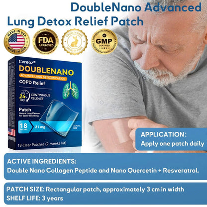 FDA Approved  DoubleNano COPD Relief Patch (💝 Cough, wheezing, shortness of breath, sputum, stuffy nose, bronchitis, bronchitis, allergy symptoms, lung discomfort)